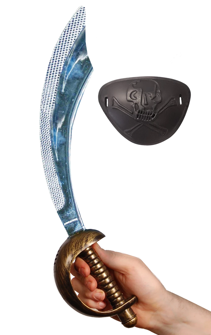 Smiffys Pirate Cutlass With Eyepatch 1 Smiffys Pirate Cutlass With Eyepatch