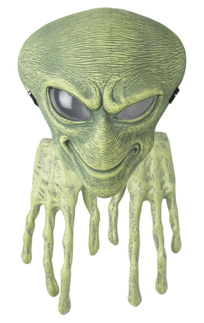 California Costumes Green Alien Facepiece & Hands Accessory Aliens 1 California Costumes Green Alien Facepiece & Hands Accessory Aliens