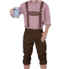 California Costumes Around The World Oktoberfest Lederhosen Kit