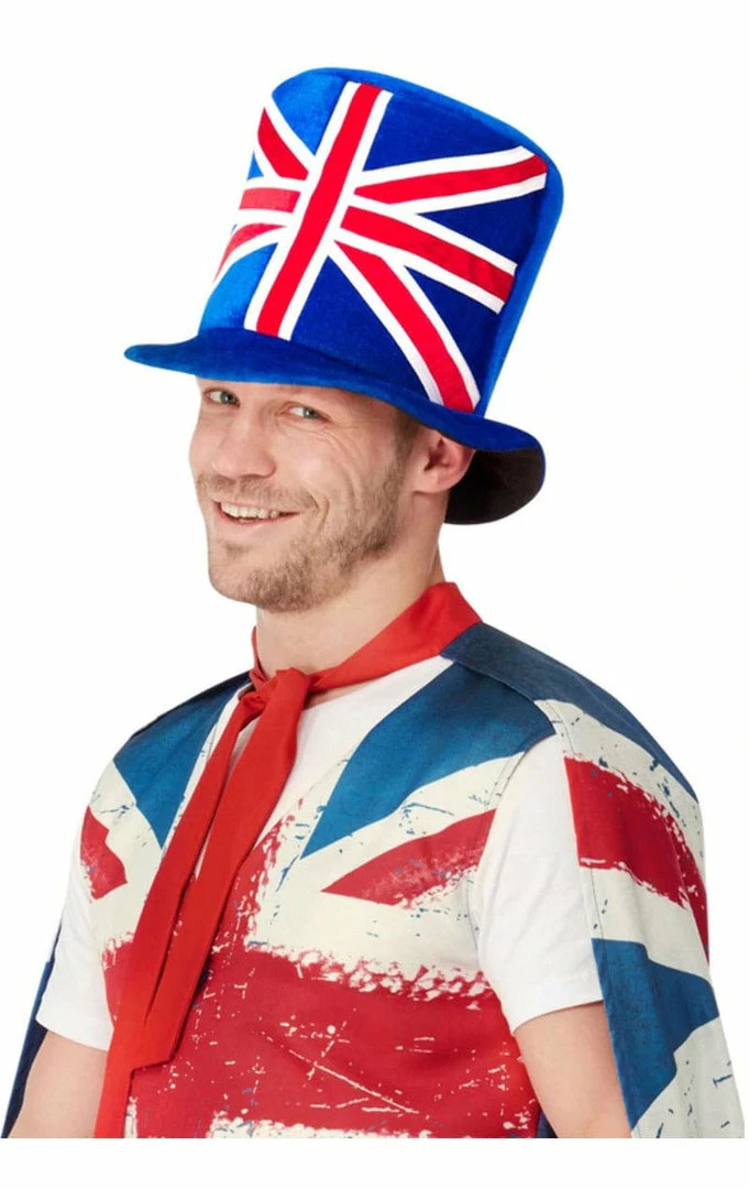 Generic Adult Unisex Union Jack Top Hat British / UK 2 Generic Adult Unisex Union Jack Top Hat British / UK