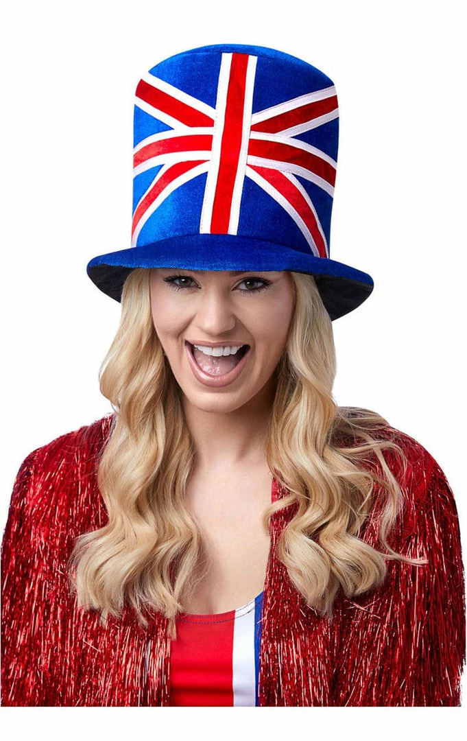 Generic Adult Unisex Union Jack Top Hat British / UK 1 Generic Adult Unisex Union Jack Top Hat British / UK