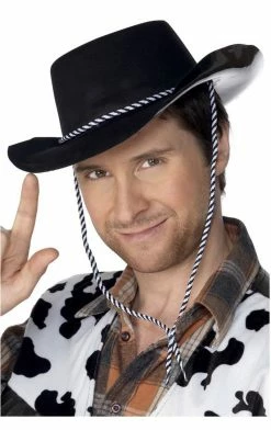 Smiffys American / USA Cowboy Black Hat Accessory