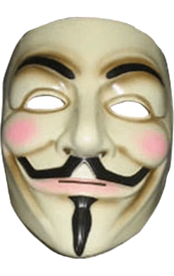 Rubies V For Vendetta Facepiece British / UK