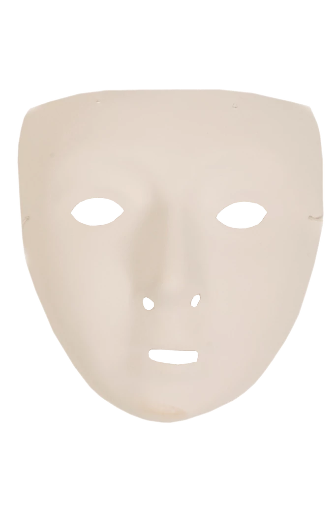 Smiffys Masquerade Ball White Robot Facepiece 1 Smiffys Masquerade Ball White Robot Facepiece