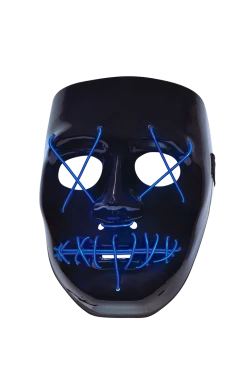 Bristol Novelty Light-Up Anarchy The Purge Facepiece