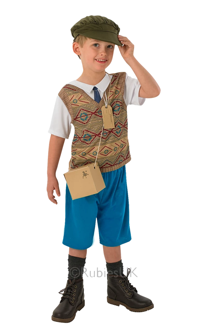 Rubies Kids Evacuee Boy Costume Book Characters 1 Rubies Kids Evacuee Boy Costume Book Characters