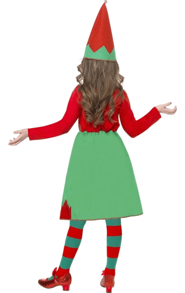 Smiffys Kids Elf Dress Costume Christmas 3 Smiffys Kids Elf Dress Costume Christmas