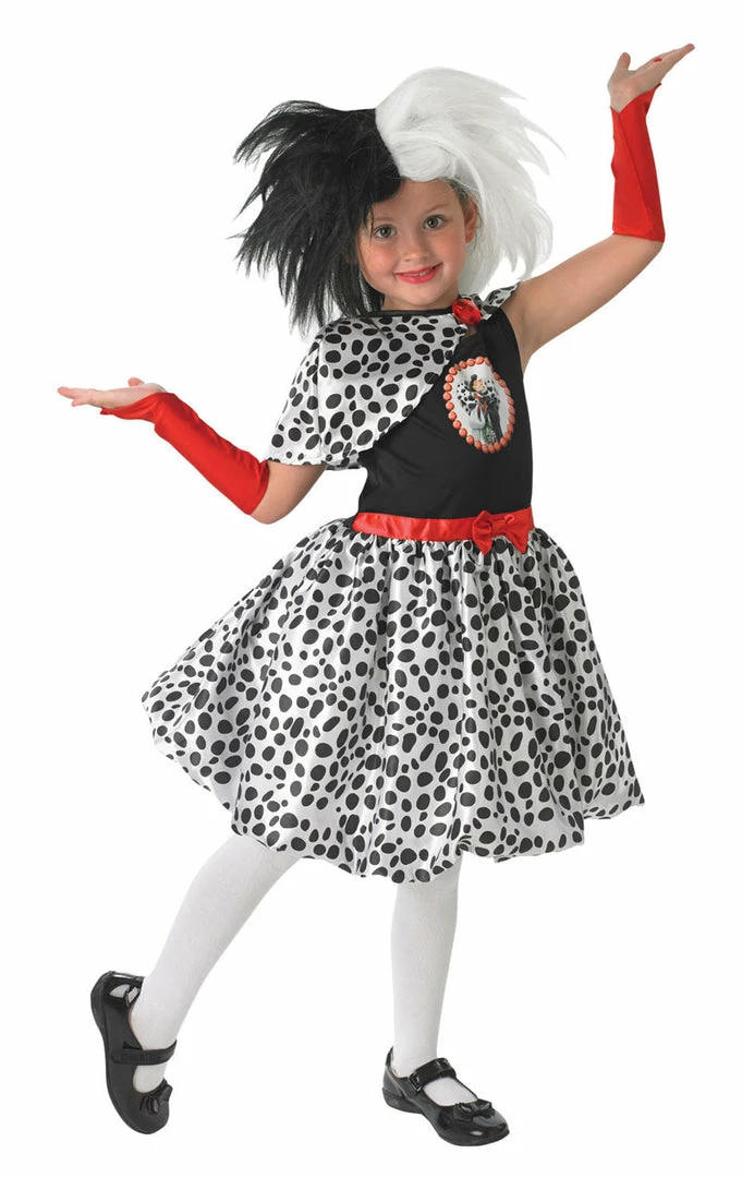 Rubies Book Characters Kids Cruella De Vil Costume 1 Rubies Book Characters Kids Cruella De Vil Costume