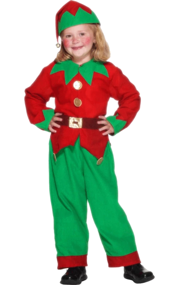 Smiffys Kids Elf Costume Christmas 2 Smiffys Kids Elf Costume Christmas