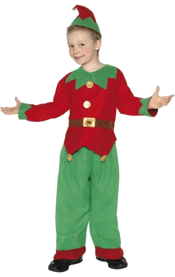Smiffys Kids Elf Costume Christmas 1 Smiffys Kids Elf Costume Christmas