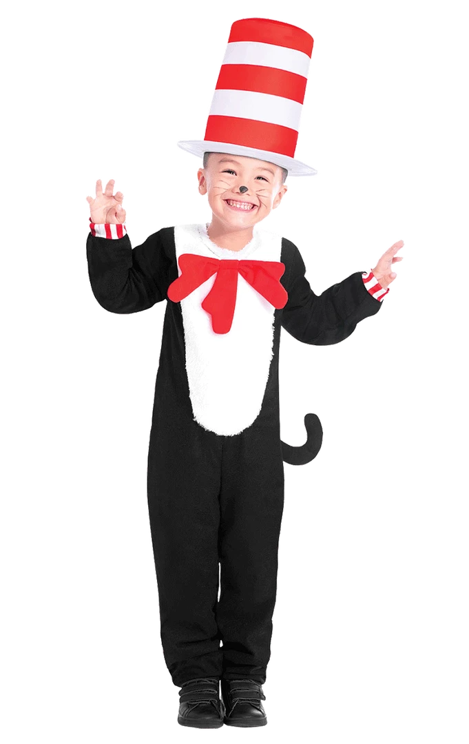 Amscan Kids Cat In The Hat Costume 2 Amscan Kids Cat In The Hat Costume