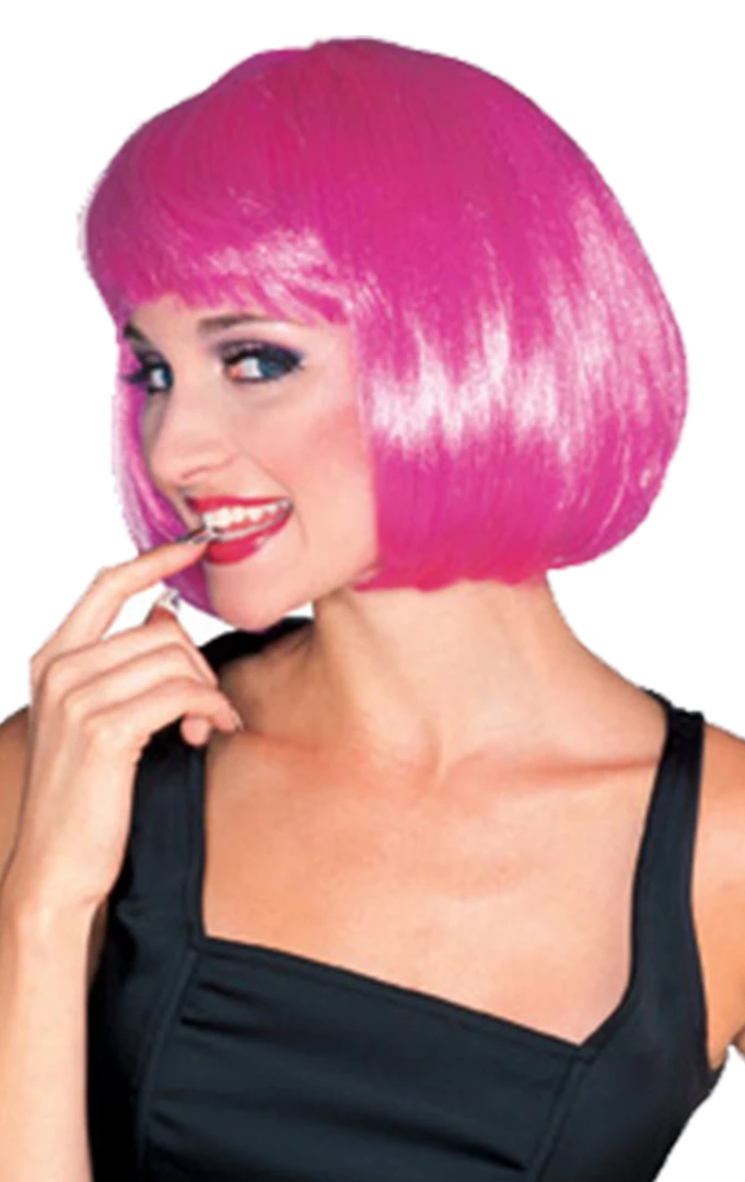 Generic Super Model Wig Hot Pink 1 Generic Super Model Wig Hot Pink