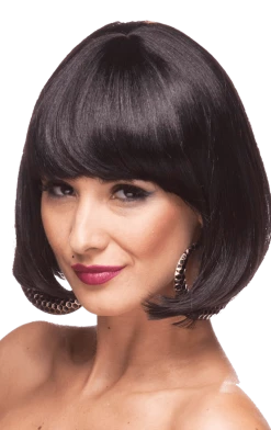 West Bay Inc Black Cindy Wig 1920's