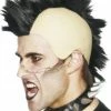 Smiffys Black Mohican Wig Punk