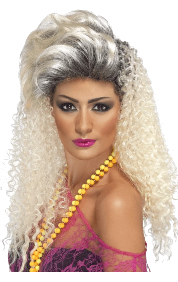 Smiffys All Decades /Era Costumes 80s Crimp Wig 1 Smiffys All Decades /Era Costumes 80s Crimp Wig