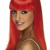 Smiffys Glamourama Wig Neon Red
