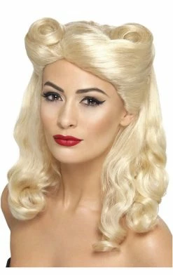 Smiffys 40s Pin Up Wig Blonde