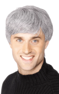 Smiffys Modern Cut Grey Wig All Accessories