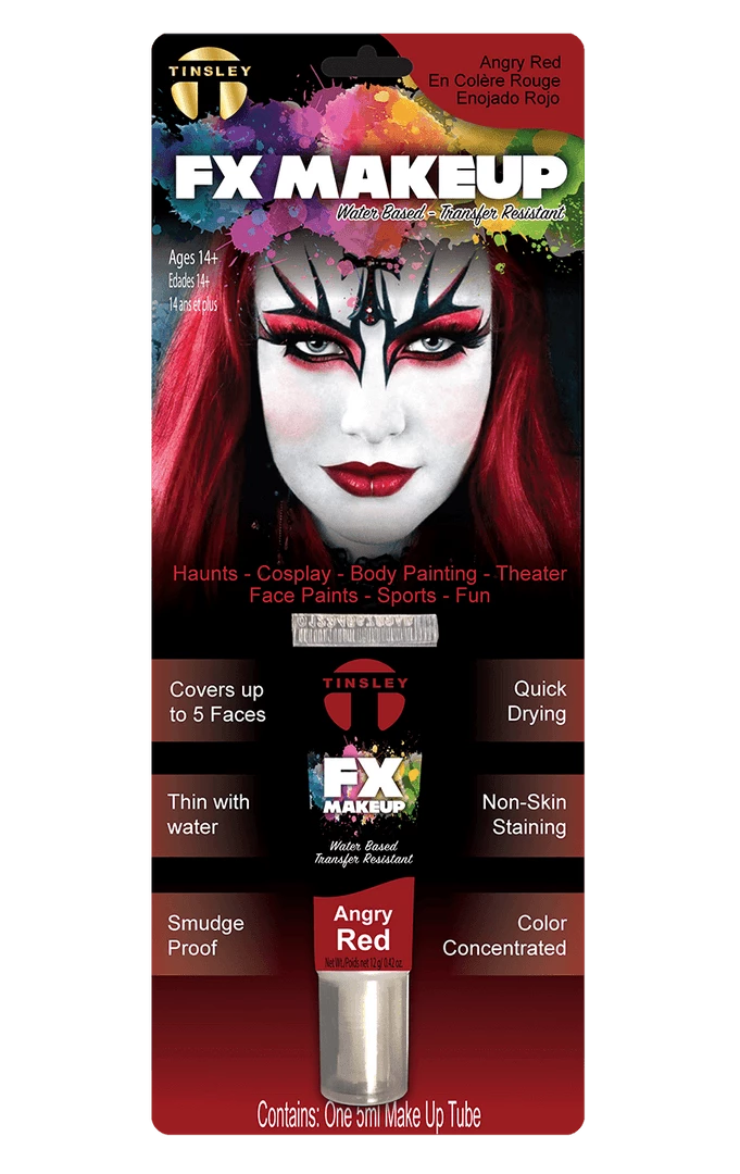 Tinsley Clowns Angry Red Makeup 1 Tinsley Clowns Angry Red Makeup