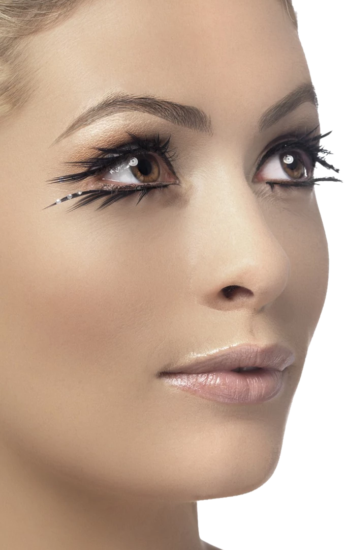 Smiffys Black Crystal Lashes All Accessories 1 Smiffys Black Crystal Lashes All Accessories