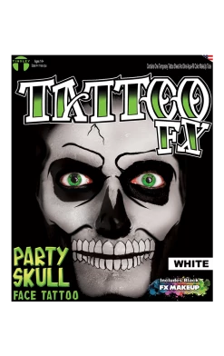 Tinsley Transfers White Party Skull Accessory