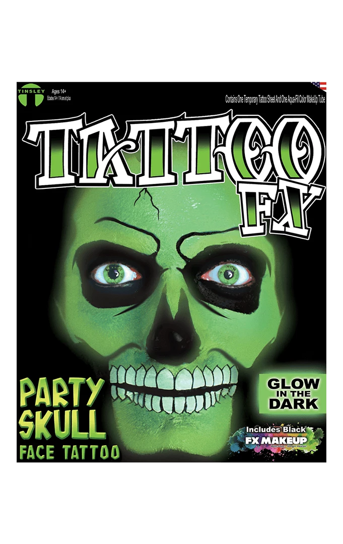 Tinsley Transfers Glow In The Dark Skull Transfer 1 Tinsley Transfers Glow In The Dark Skull Transfer