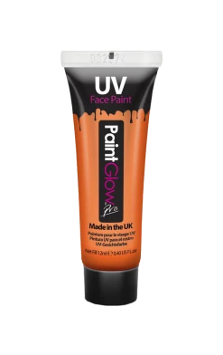 PaintGlow Orange UV Body & Face Paint