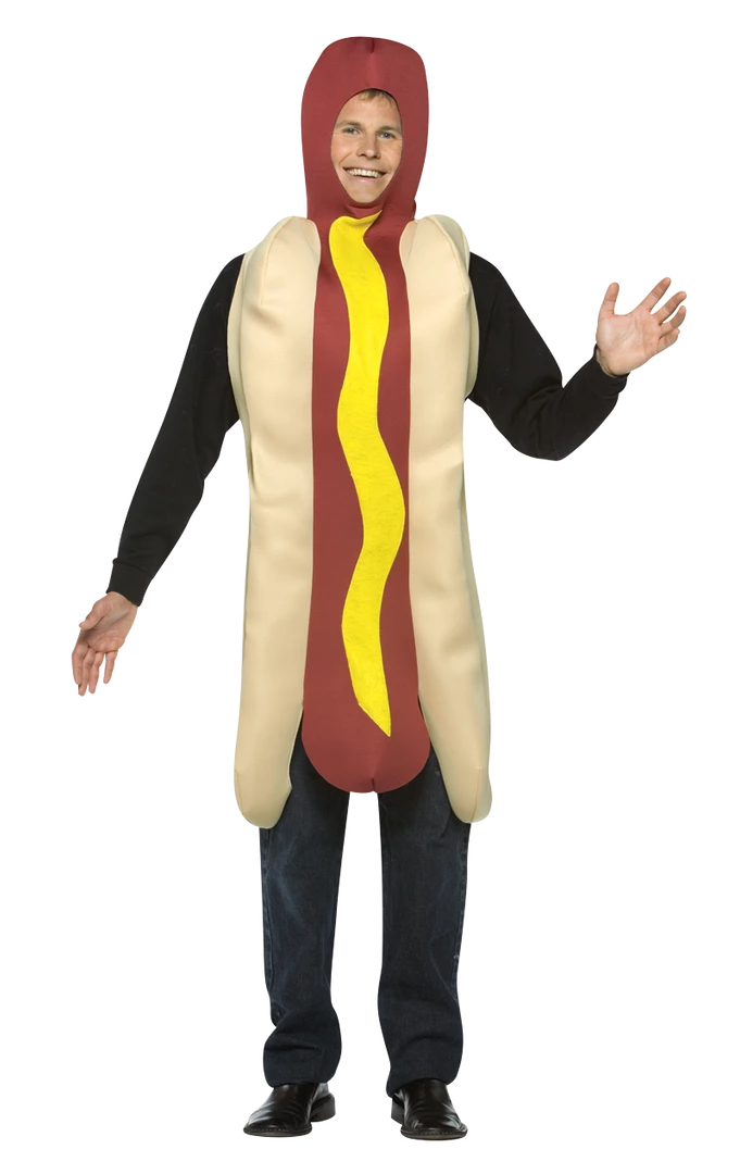 Rasta Imposta Light Weight Hot Dog Costume Food & Drink 1 Rasta Imposta Light Weight Hot Dog Costume Food & Drink