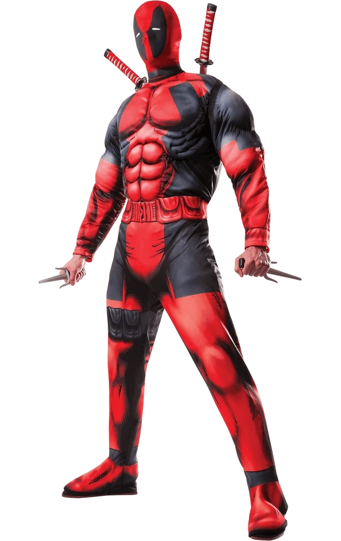 Rubies Book Characters Mens Classic Marvel Deadpool Costume 1 Rubies Book Characters Mens Classic Marvel Deadpool Costume