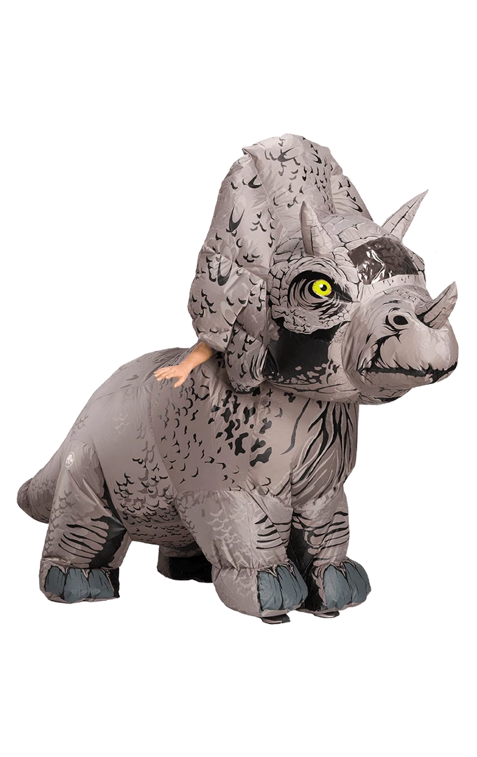 Rubies Animals Inflatable Triceratops Dinosaur Costume 1 Rubies Animals Inflatable Triceratops Dinosaur Costume