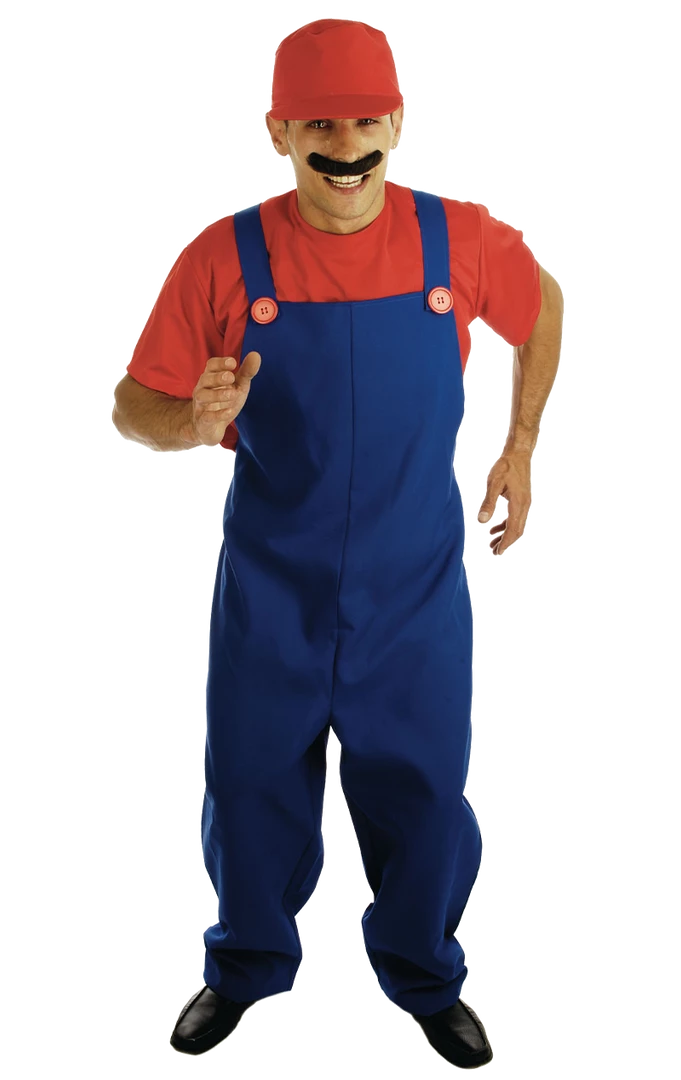 Fun Shack Adult Red Plumbers Mate Costume 1 Fun Shack Adult Red Plumbers Mate Costume