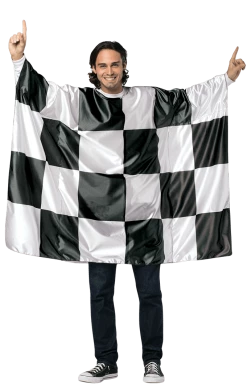 Rasta Imposta Adult Checkered Race Flag Costume