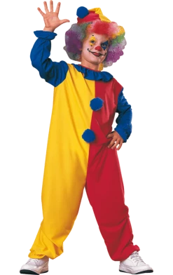 Rubies Kids Multicoloured Clown Costume Circus