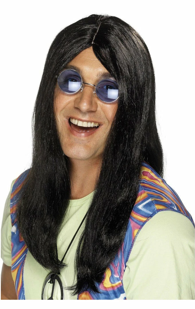 Smiffys 60s Hippie Black Wig All Decades /Era Costumes 1 Smiffys 60s Hippie Black Wig All Decades /Era Costumes