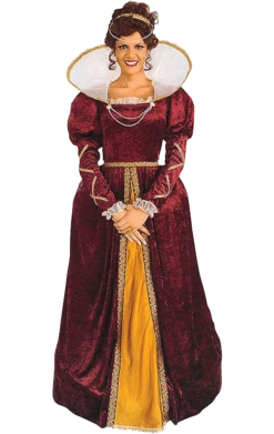 Bristol Novelty Historical Adult Queen Elizabeth Costume