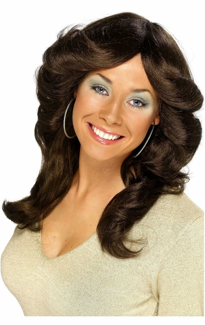Smiffys Flick Dark Brown Wig TV 1 Smiffys Flick Dark Brown Wig TV