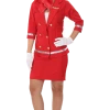 Orion Costumes Costumes Under £20 Womens Red Air Hostess Costume