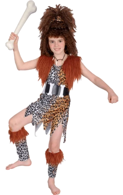 Bristol Novelty Cavemen & Cavewomen Kids Cavegirl Costume