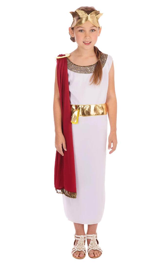 Bristol Novelty Around The World Kids Aphrodite Greek Costume 1 Bristol Novelty Around The World Kids Aphrodite Greek Costume