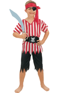 Bristol Novelty Buccaneer Boy Pirate Costume Fairytales