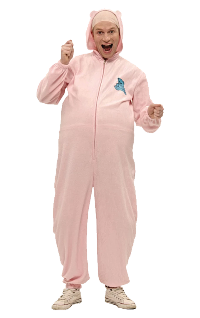 Orion Costumes Adult Pink Babygrow Costume 1 Orion Costumes Adult Pink Babygrow Costume