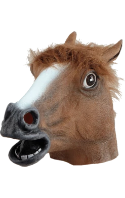 Bristol Novelty Animals Brown Horse Facepiece Accessory