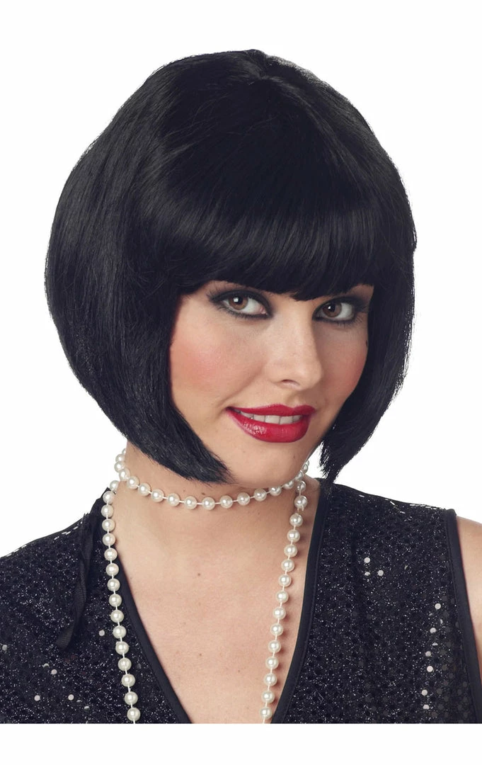 California Costumes All Decades /Era Costumes Black 1920s Flapper Wig 1 California Costumes All Decades /Era Costumes Black 1920s Flapper Wig