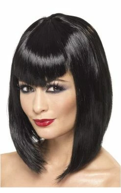 Smiffys Vamp Short Black Wig All Accessories