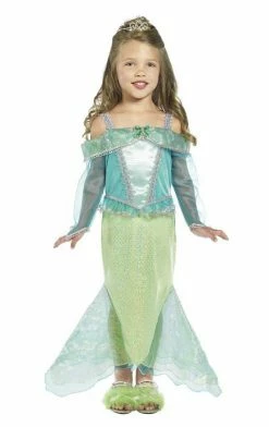 Smiffys Fairytales Kids Green Mermaid Costume