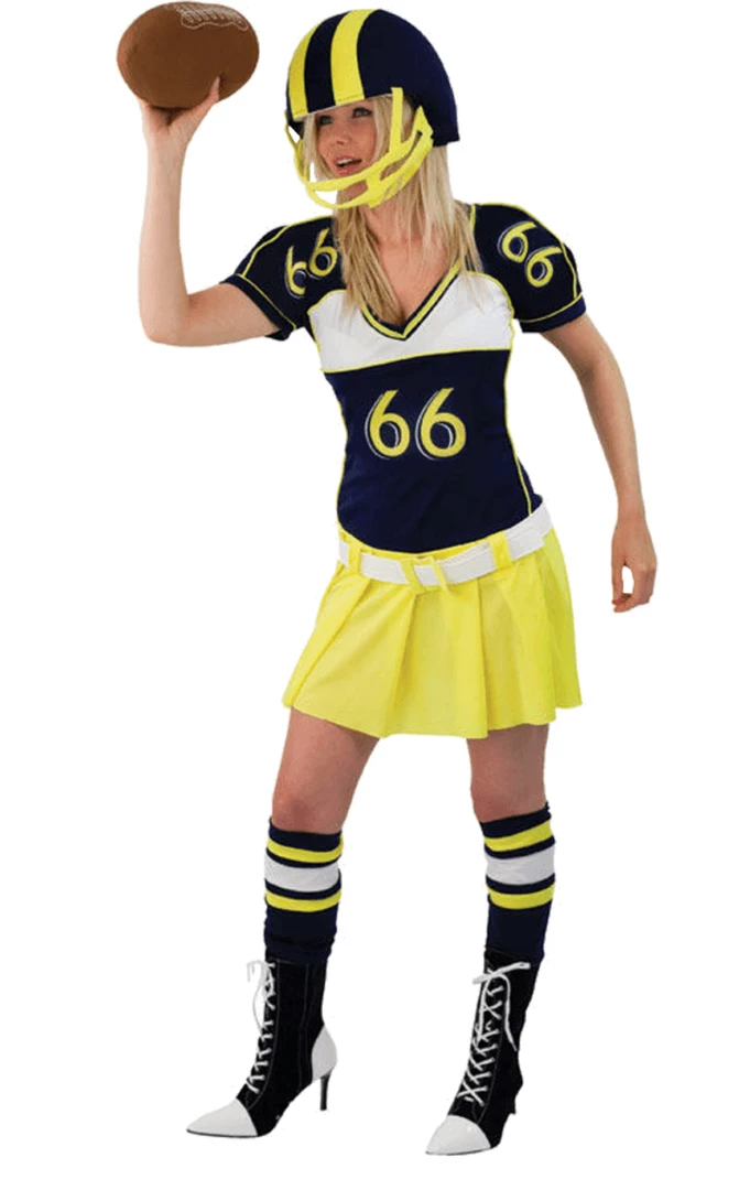 Orion Costumes American / USA Womens American Football Costume 1 Orion Costumes American / USA Womens American Football Costume