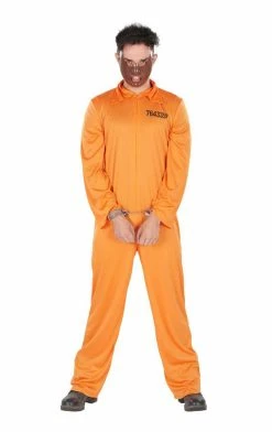 Orion Costumes Adult Orange Prisoner Costume Costumes Under £20