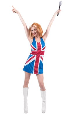 Orion Costumes Around The World Womens Union Jack Spice Girl Costume