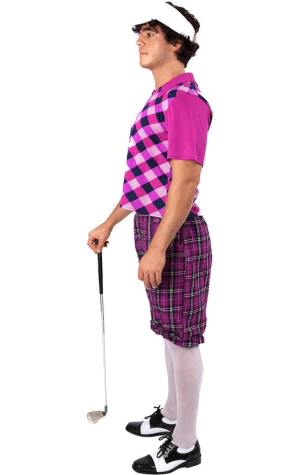Orion Costumes Novelty Mens Pink Pub Golf Costume 2 Orion Costumes Novelty Mens Pink Pub Golf Costume