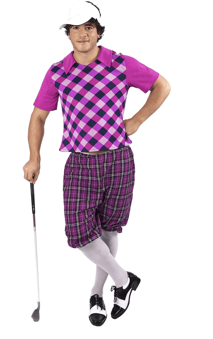 Orion Costumes Novelty Mens Pink Pub Golf Costume 1 Orion Costumes Novelty Mens Pink Pub Golf Costume